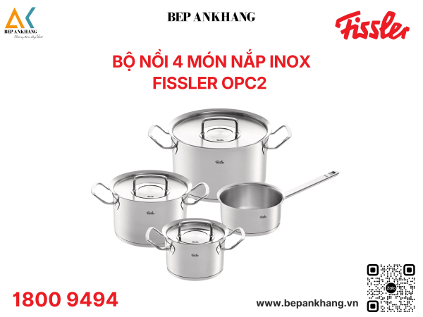Bộ nồi 4 món nắp inox Fissler OPC2